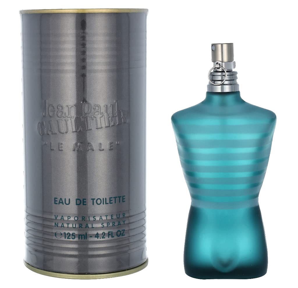 Jean Paul Gaultier Le Male Eau de Toilette for Men 125ml / 4.2 oz – Fresh Mint Vanilla Lavender Cologne | Long-Lasting Scent | Free 3-Day USA Shipping