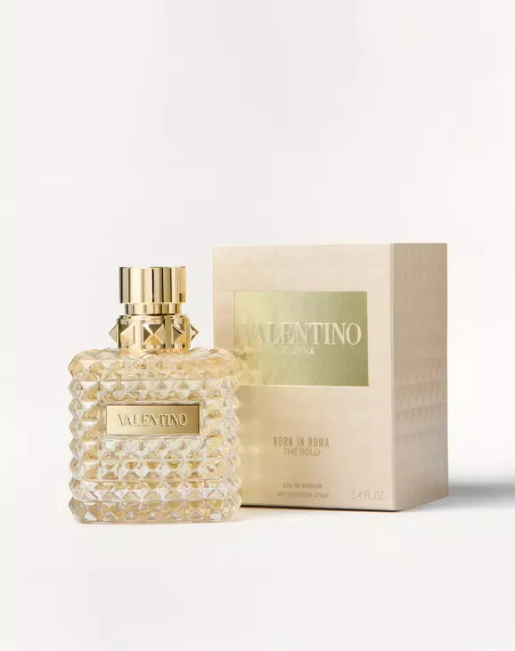 Valentino Donna Born in Roma The Gold Eau de Parfum 3.4 oz Spray by Valentino – Radiant Floral Amber Women’s Perfume | Free USA 3-Day Delivery