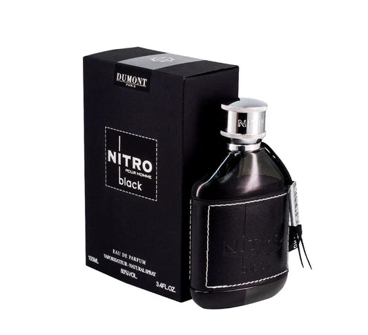 Nitro Black Pour Homme Eau de Parfum 3.4 oz by Dumont Paris – Bold Men’s Perfume | Free USA 3-Day Delivery