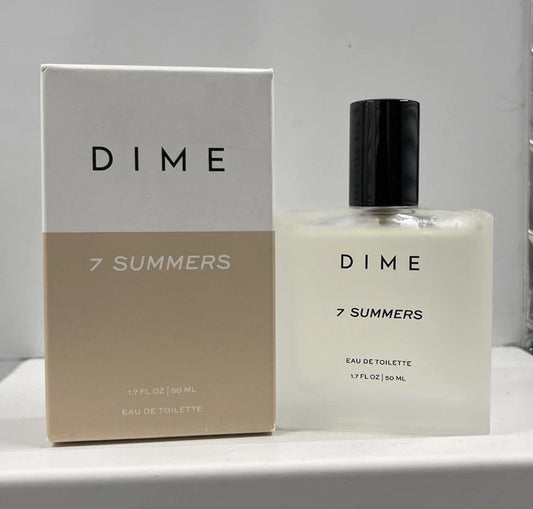 DIME 7 Summers Eau De Toilette 1.7 oz (50ml) Fresh Unisex Fragrance | Free USA 3-Day Delivery