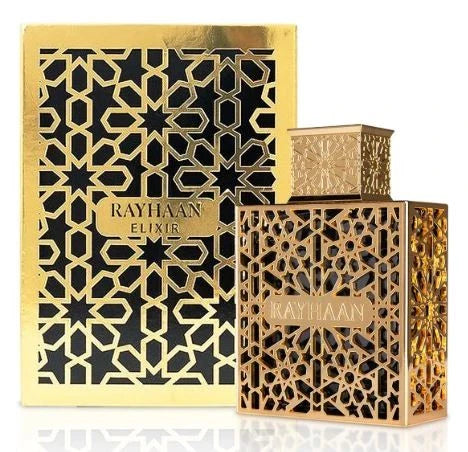 Rayhaan Elixir Eau de Parfum 3.4 oz (100ml) – Luxury Oriental Woody Men’s Perfume | Long Lasting Fragrance & Free USA Shipping